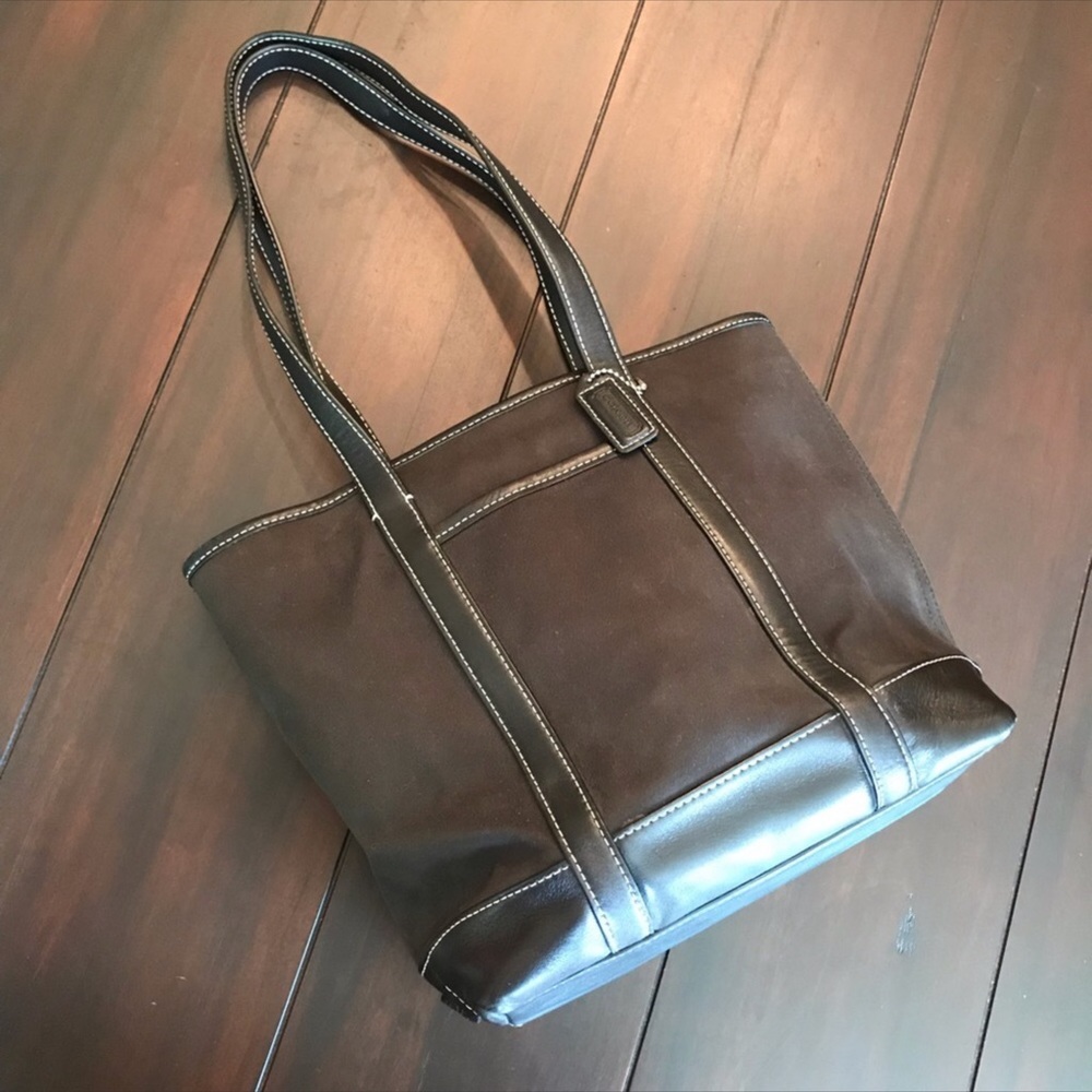 Coach Leather and Canvas Tote